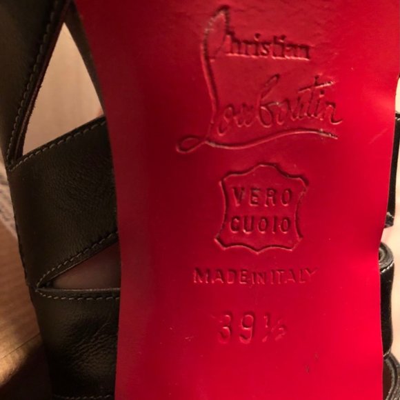 Christian Louboutin Lady Peep shoes, Black size 39.5 - Picture 3 of 5